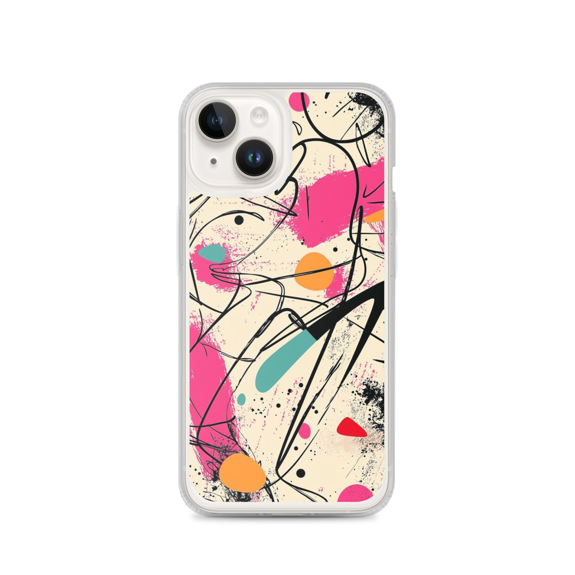 magsafe® clear case for iphone® / abstract vibe magsafe® clear case for iphone® / abstract vibe