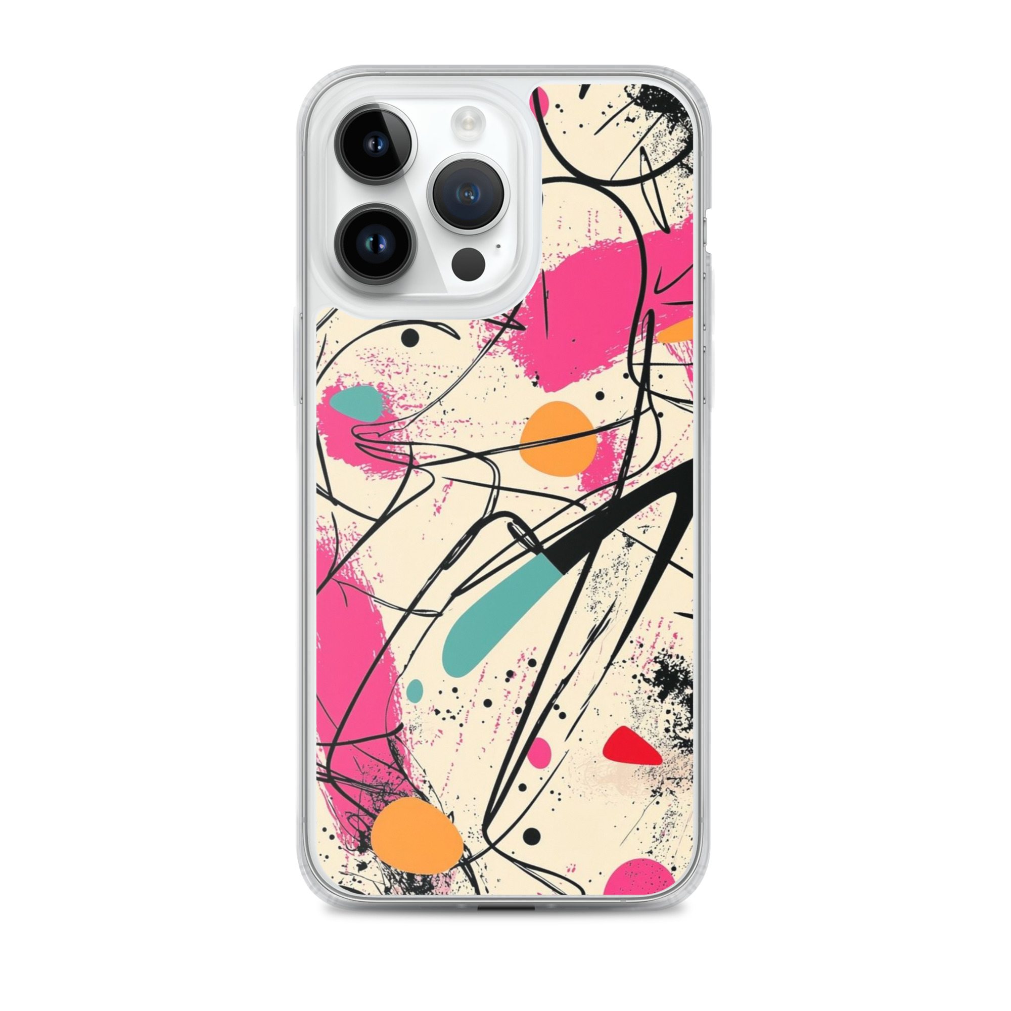 magsafe® clear case for iphone® / abstract vibe magsafe® clear case for iphone® / abstract vibe