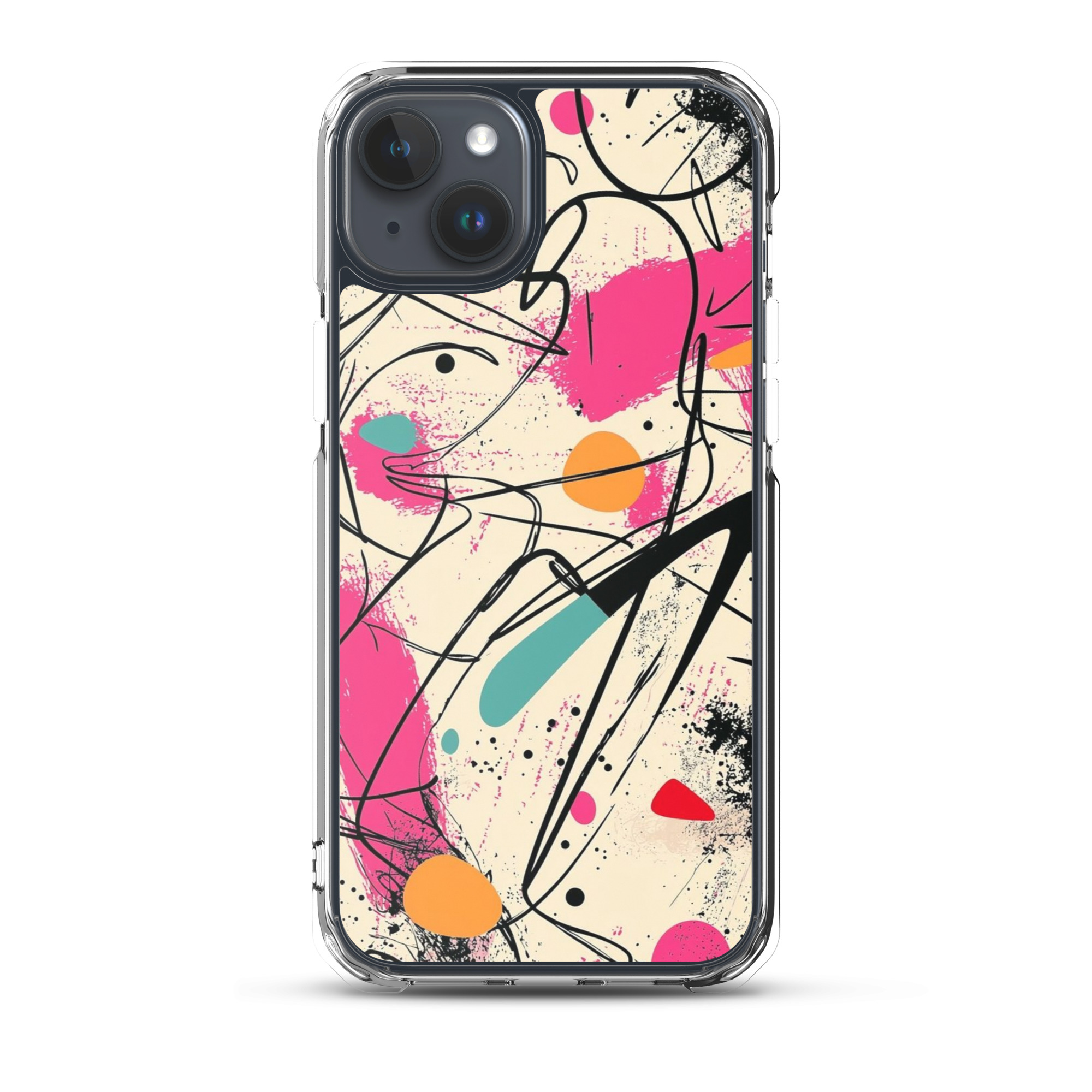 magsafe® clear case for iphone® / abstract vibe magsafe® clear case for iphone® / abstract vibe