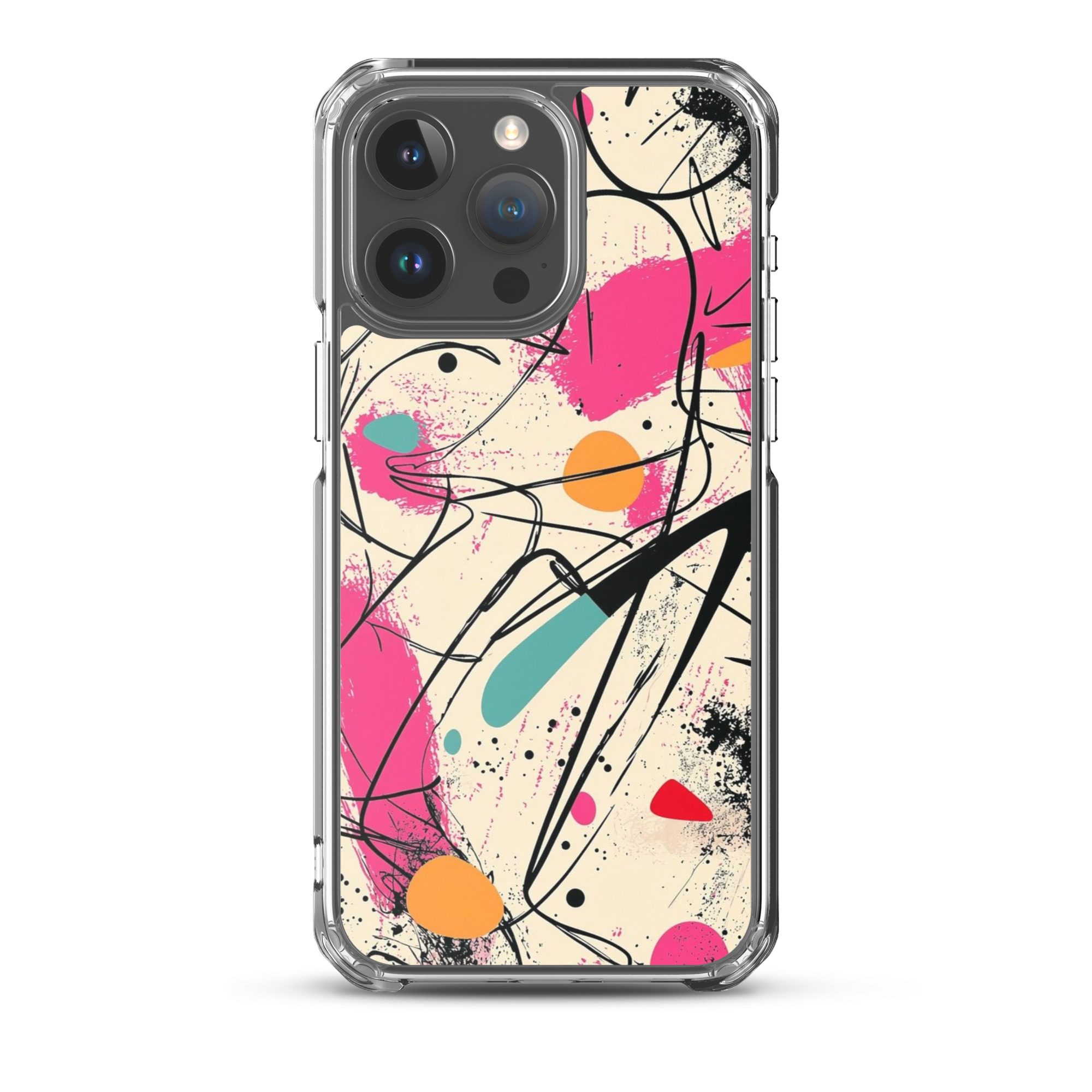 magsafe® clear case for iphone® / abstract vibe magsafe® clear case for iphone® / abstract vibe