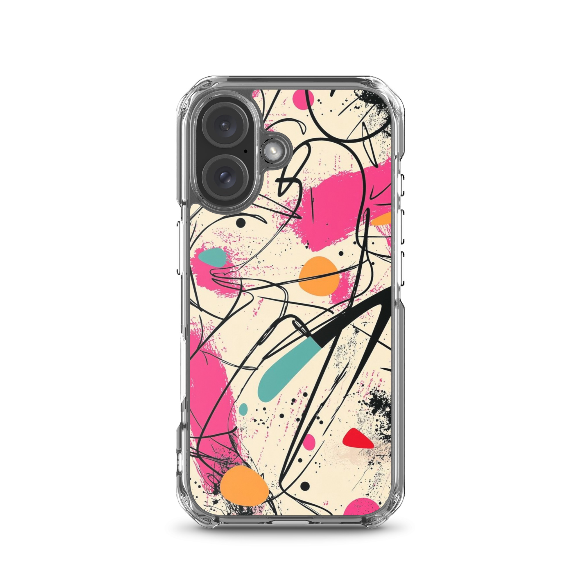magsafe® clear case for iphone® / abstract vibe magsafe® clear case for iphone® / abstract vibe