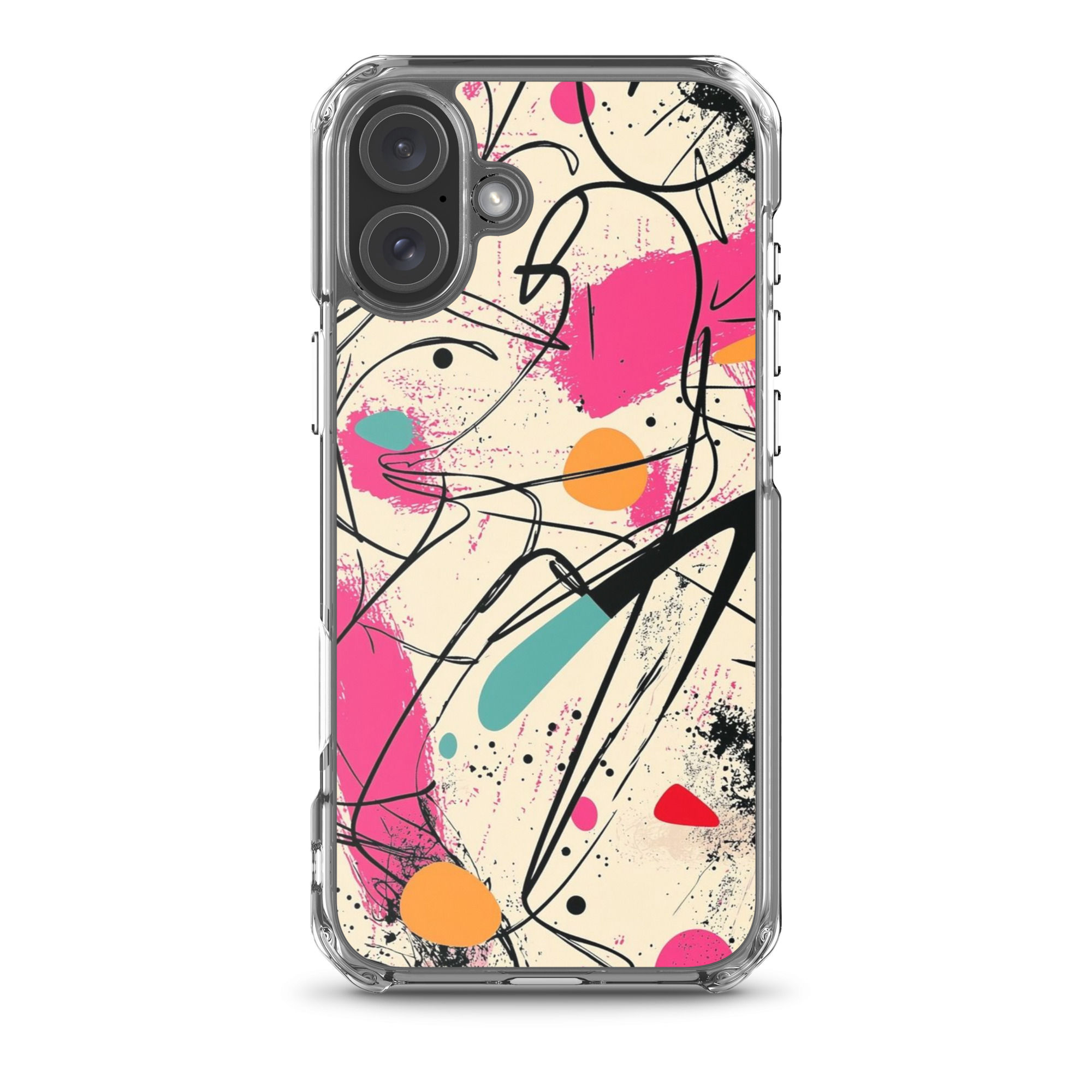 magsafe® clear case for iphone® / abstract vibe magsafe® clear case for iphone® / abstract vibe