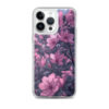 magsafe® clear case for iphone® / floral purple beauty