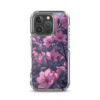 magsafe® clear case for iphone® / floral purple beauty
